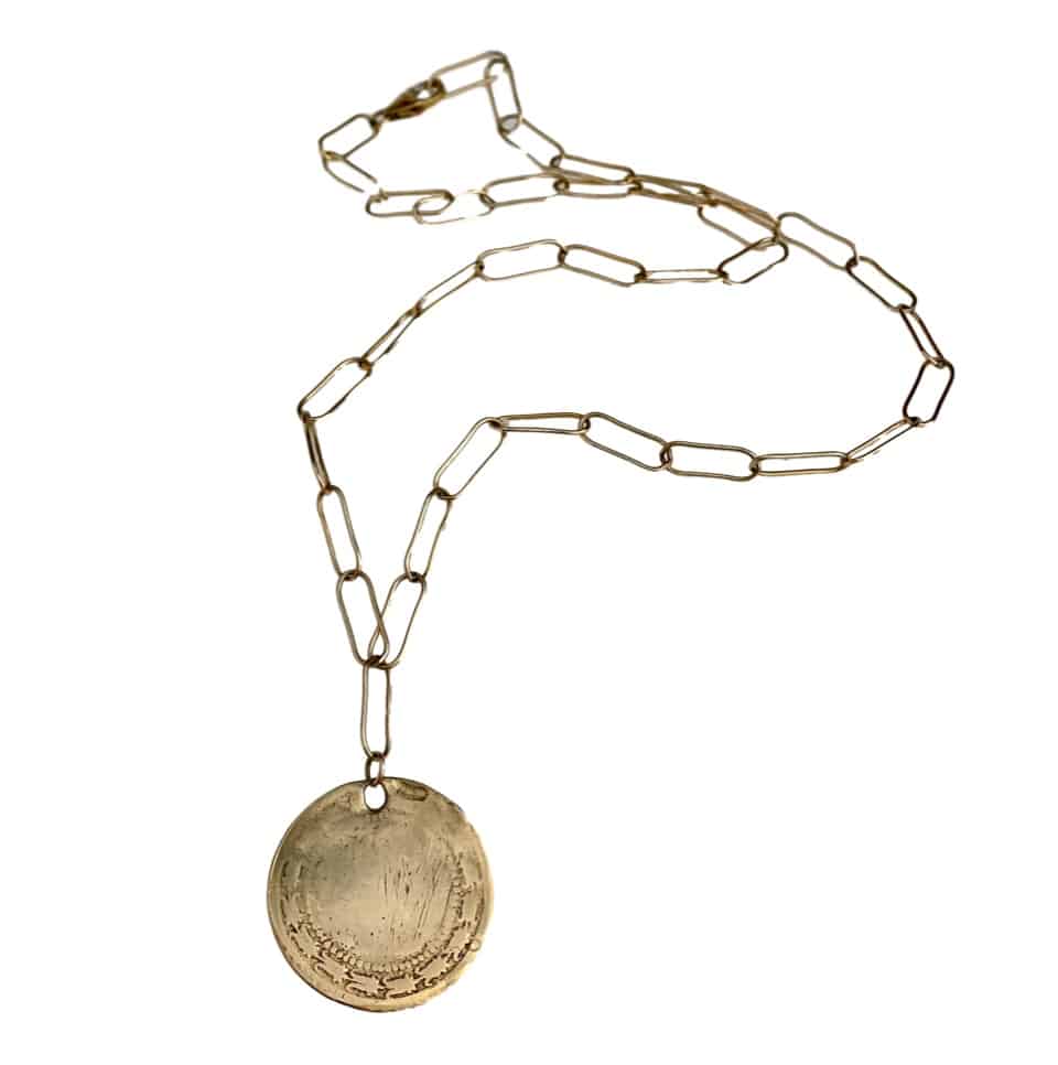 Big Coin Necklace  gold