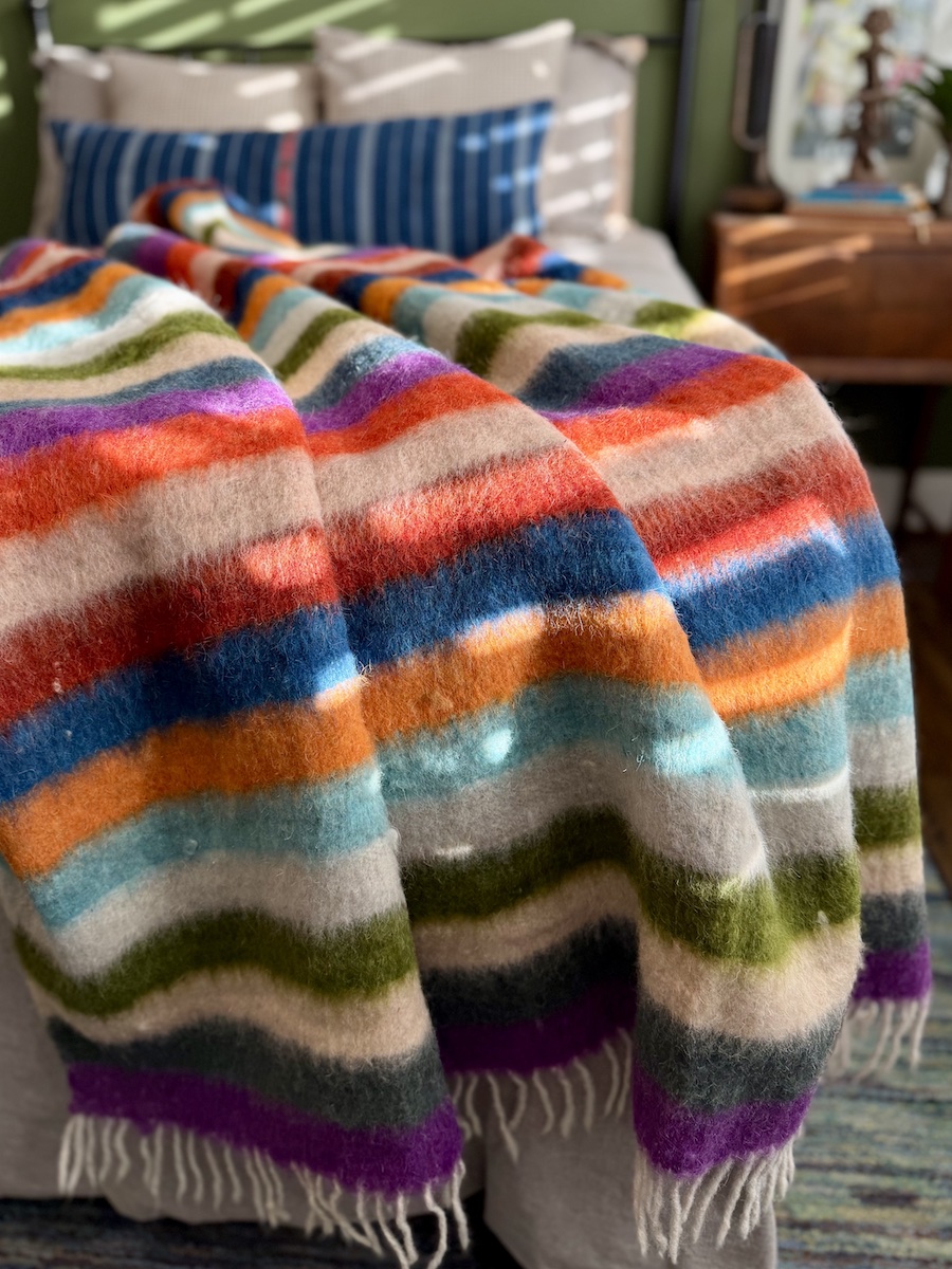 Intertwined Striped Wool Blanket Intertwined Striped Wool Blanket
